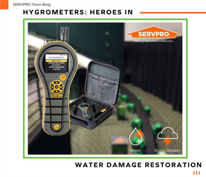 The Protimeter Hygromaster 2 is a popular protimeter that SERVPRO technicians use in water damage restoration.